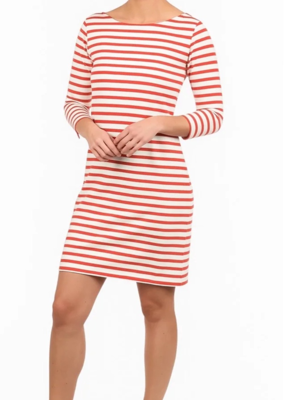 JCrew  red and white striped dress